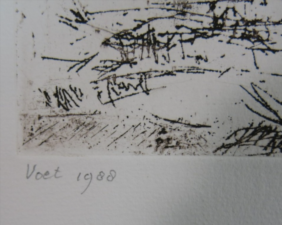 Wilfred Voet: Ets, Landschap kopen? Bied vanaf 1!