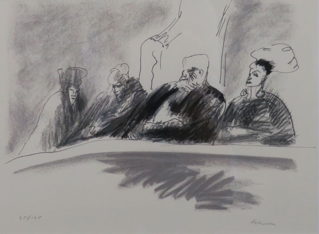 Luis Filcer: Zeefdruk, Zonder titeI XV - Ingelijst kopen? Bied vanaf 60!