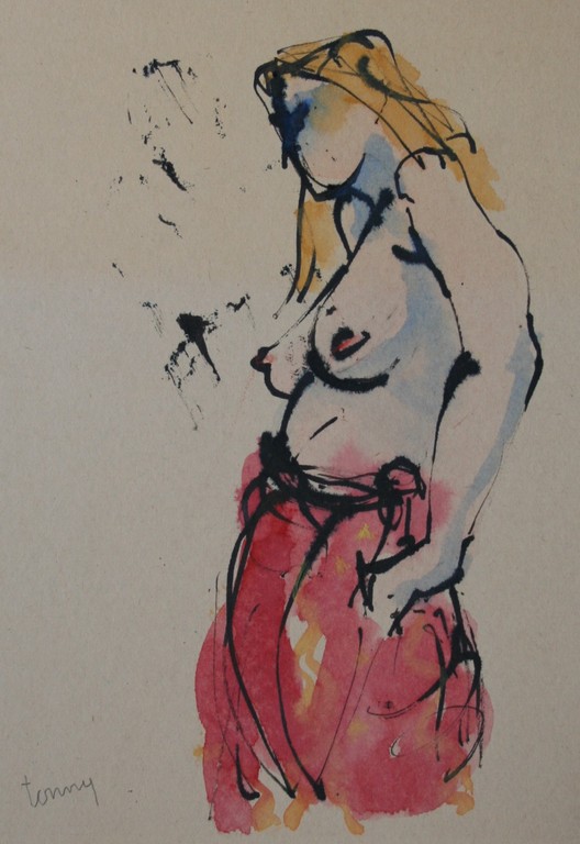 onbekende kunstenaar - aquarel - gesigneerd kopen? Bied vanaf 1!