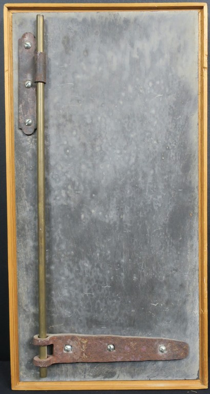 Christiaan Paul Damste: Collage van IJzer en messing, Z.T. - Ingelijst verkocht voor € 300!