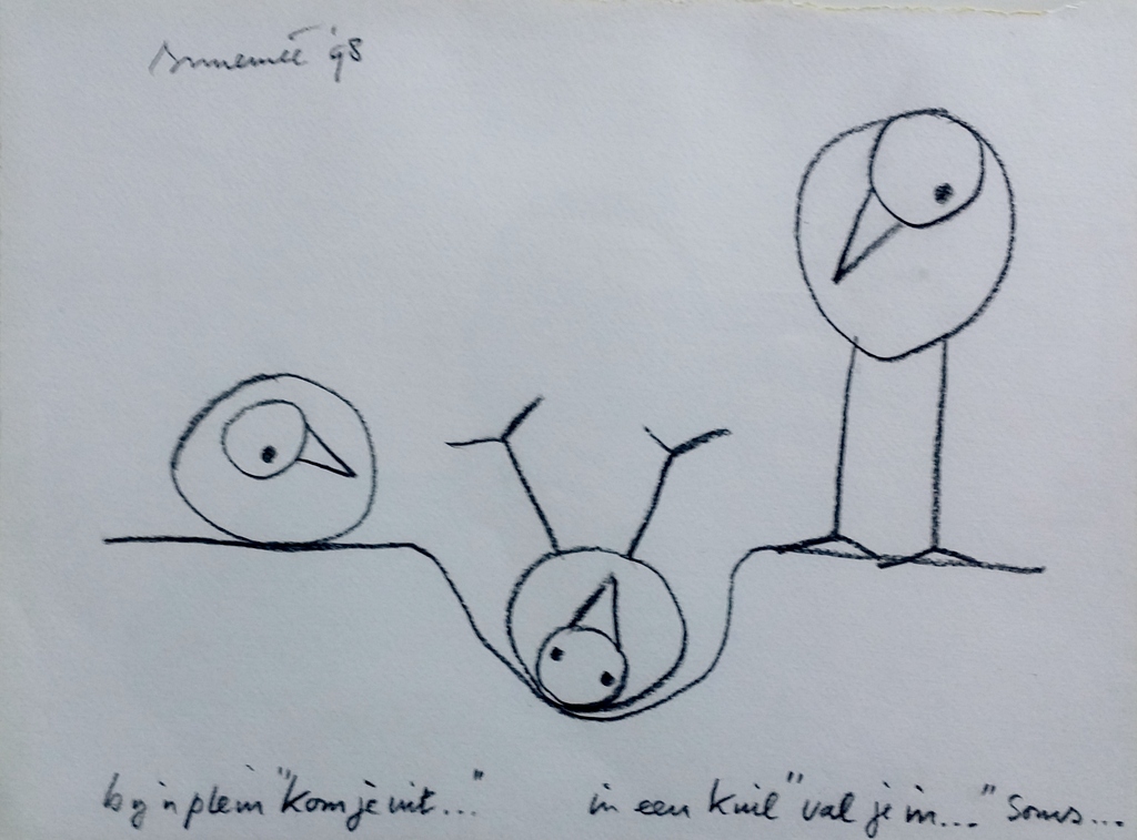 Hans Innemee - originele tekeningen - collage kopen? Bied vanaf 375!