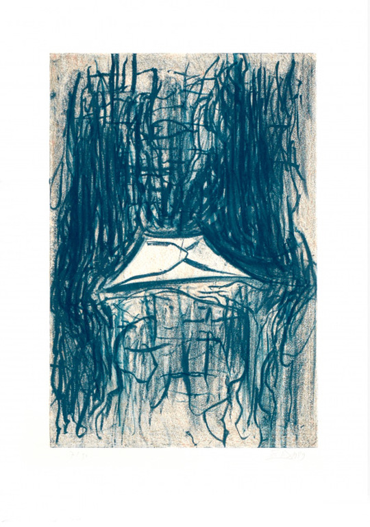 Frank van den Broeck, kleurenlitho, z.t. verkocht voor € 50!