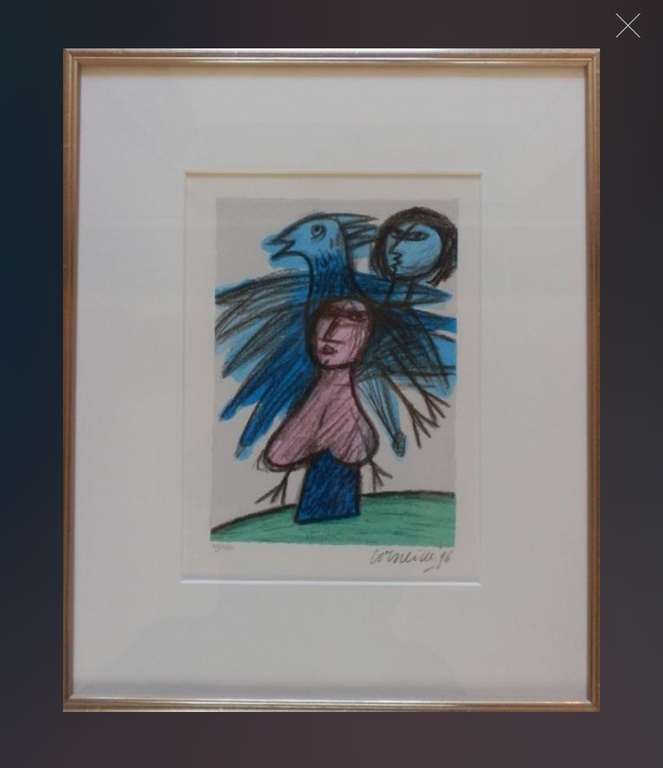 Corneille - L'ESPRIT DE L'OISEAU - Litho - ingelijst kopen? Bied vanaf 195!