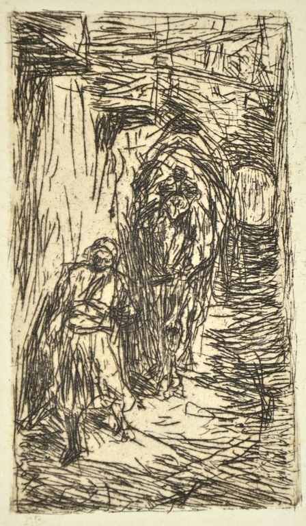 Marius Bauer: Ets. Een kameel drijver (V.W. 44) verkocht voor € 50!