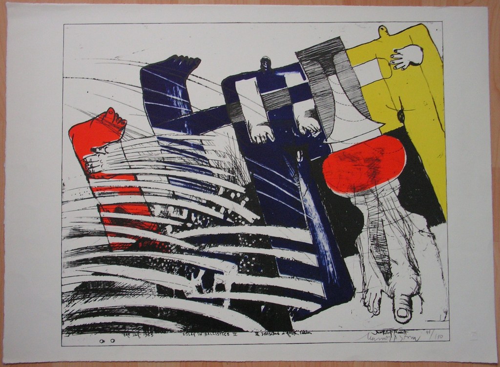 Hannes Postma (1924-1992) - lithografie -  Essay in Ballistics II kopen? Bied vanaf 25!