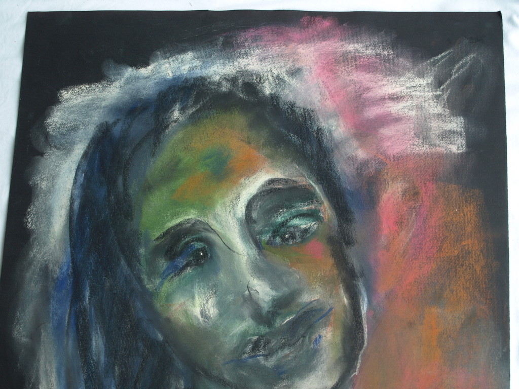 Anina Margiono – 2 Pastel-tekeningen – Man en Vrouw – Gesigneerd  kopen? Bied vanaf 35!