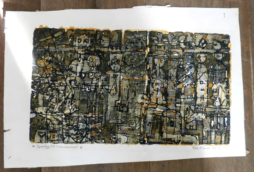 Rob Clous - ets: opening te Wassenaar - 1966 kopen? Bied vanaf 35!