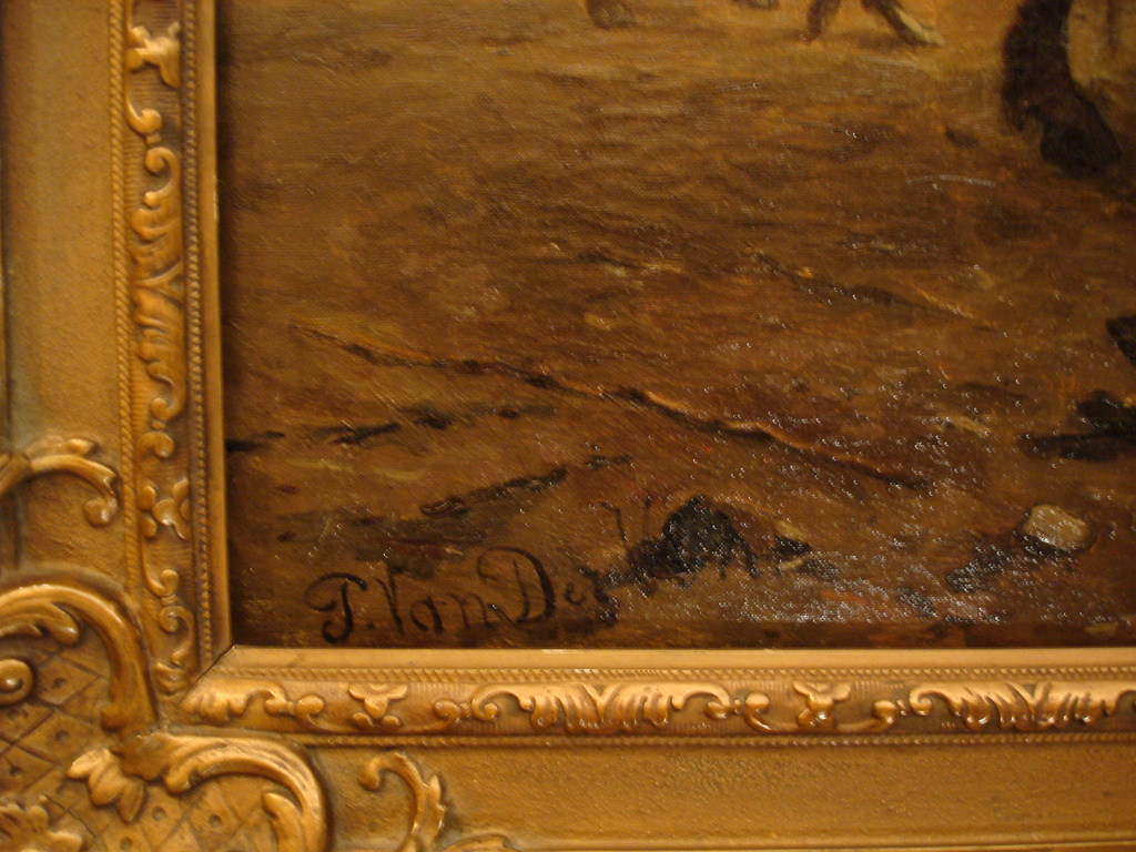 Paul van der Ven: schilderij, olieverf op doek, Landschap met paarden kopen? Bied vanaf 2500!