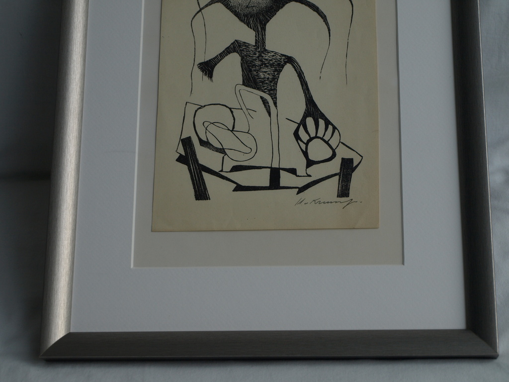 Harry van Kruiningen : Litho , zonder titel – gesigneerd & ingelijst  kopen? Bied vanaf 1!