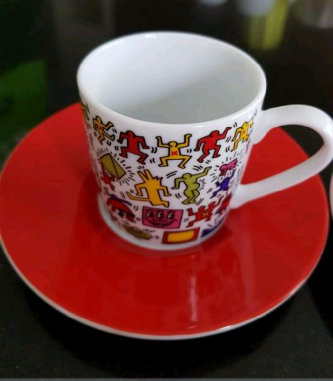 Koffie set Keith Haring kopen? Bied vanaf 10!