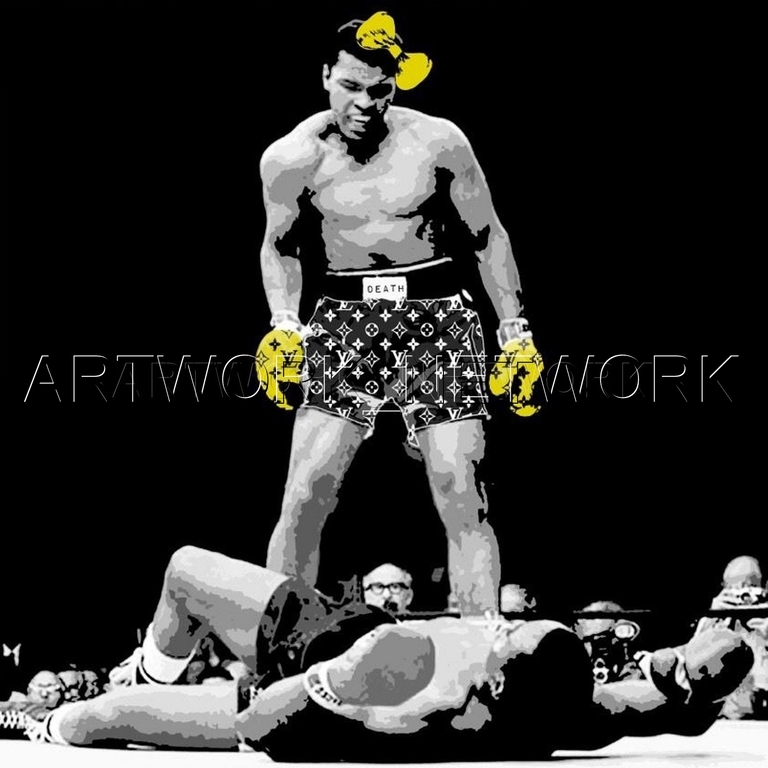 Large Print Painting "Ali" Signed Numbered A/P or 1 to 100 with COA kopen? Bied vanaf 1!