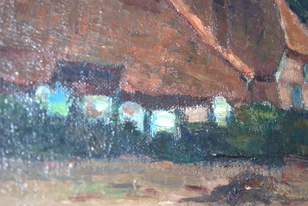 WINTERSWIJK -1948--OLIEVERF OP DOEK 40X60 INGELIJST kopen? Bied vanaf 125!