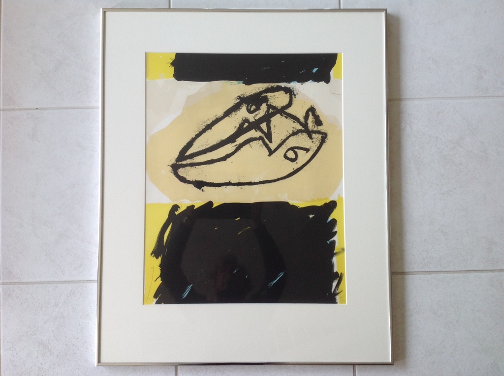 Luc de Weert: zeefdruk , z.t. Groot werk 80 x 65 cm kopen? Bied vanaf 60!