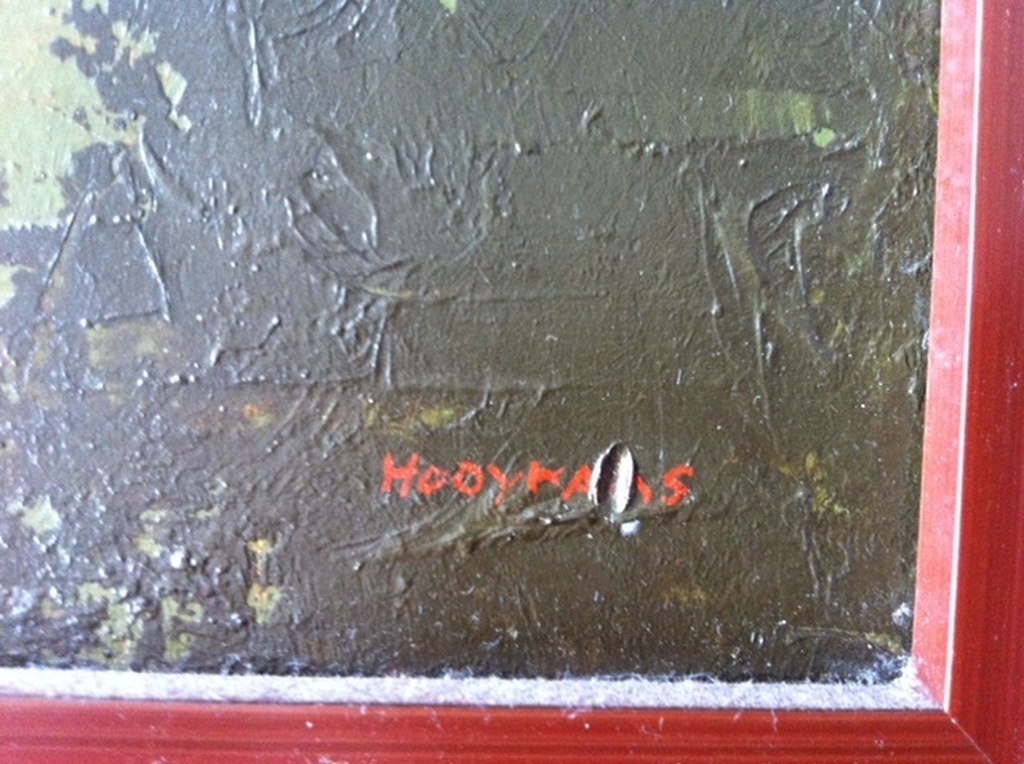 Jacobus Cornelis (Koos) Hooykaas - olieverf op doek - Abstract landschap kopen? Bied vanaf 135!