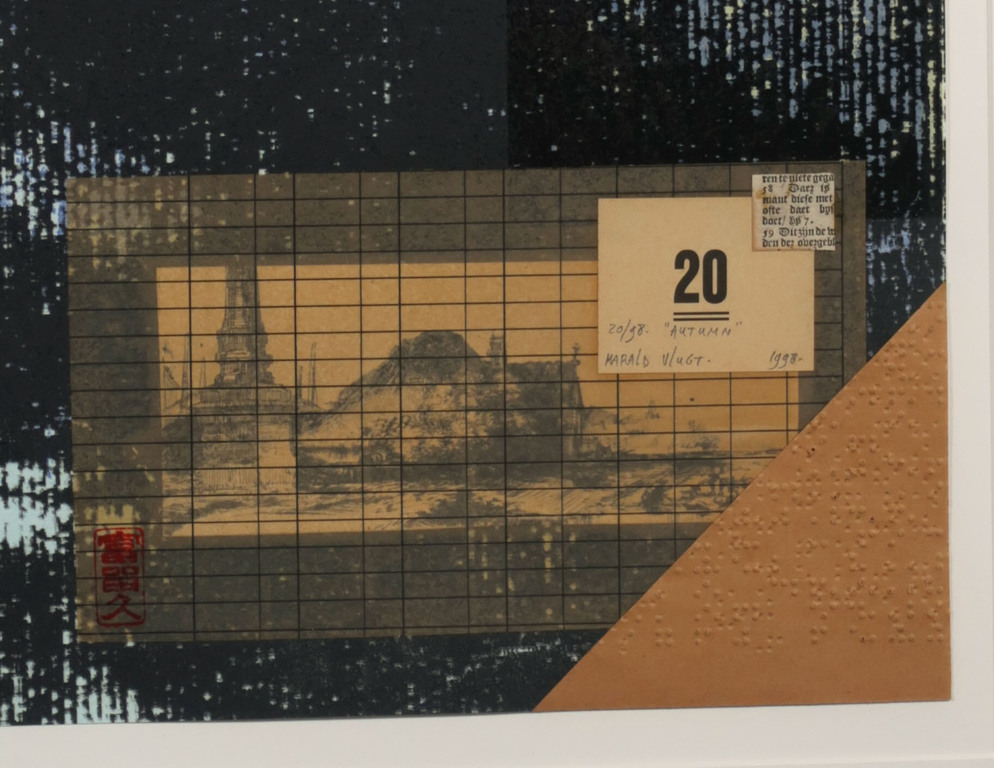 Harald Vlugt: Zeefdruk en Collage, Autumn - Ingelijst kopen? Bied vanaf 40!