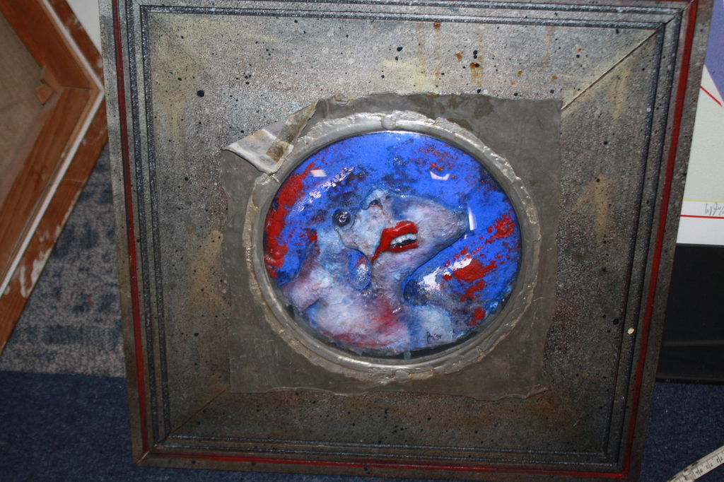 JAN GOOSSENS - EMAILLE ABSTRACT SCULPTUUR verkocht voor € 55!