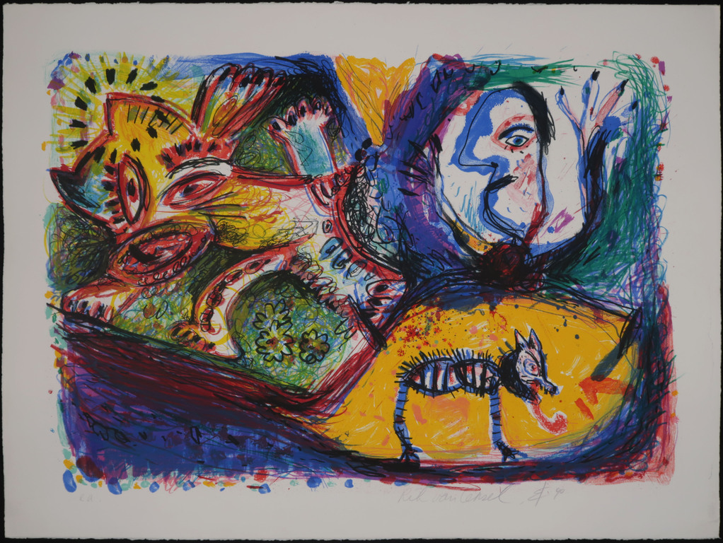 Rik van Iersel: Litho, Fantasievoorstelling kopen? Bied vanaf 50!