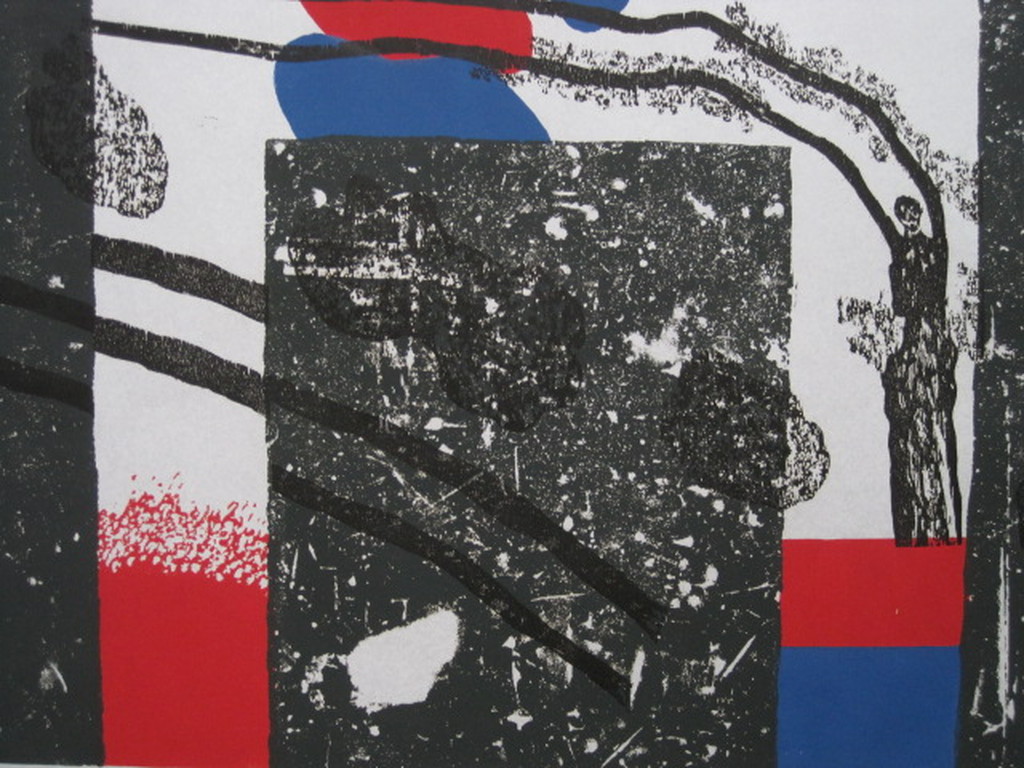 Amsterdamse Limburger" Jef Diederen  kleurenlitho "de Val" gesigneerd ca. 1970 kopen? Bied vanaf 1!