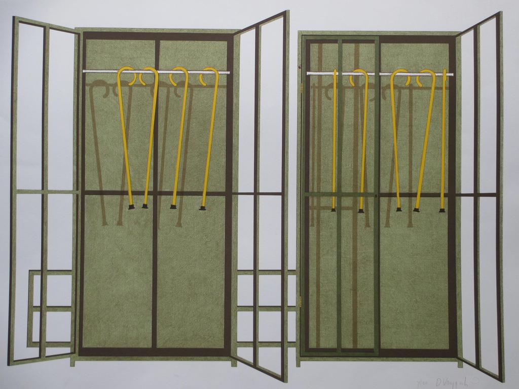 Dirk Vruggink, Wandelstokkenweer, Kleurlitho kopen? Bied vanaf 35!