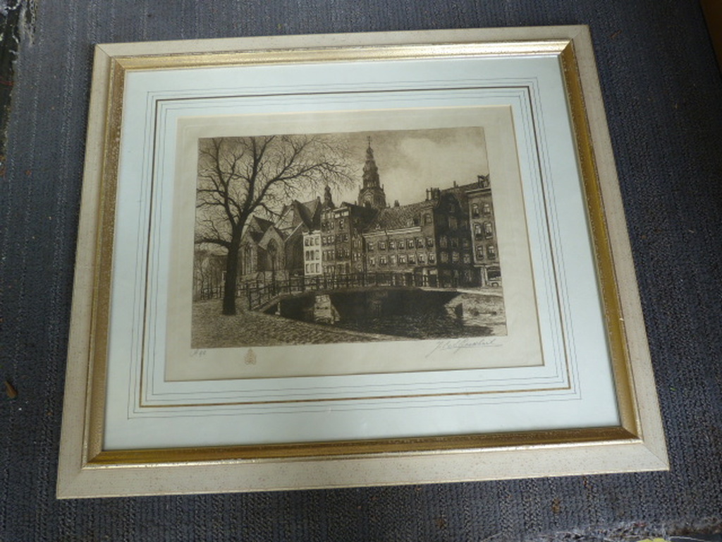 Amsterdam - Oudekerksplein -  ets. kopen? Bied vanaf 40!