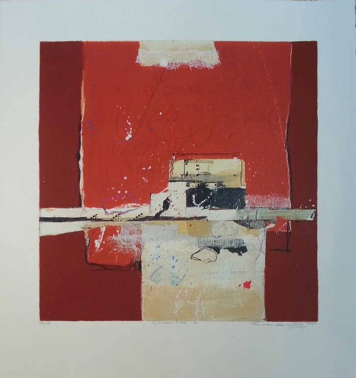 Ron van der Werf, zeefdruk, titel "Assemble I" kopen? Bied vanaf 25!