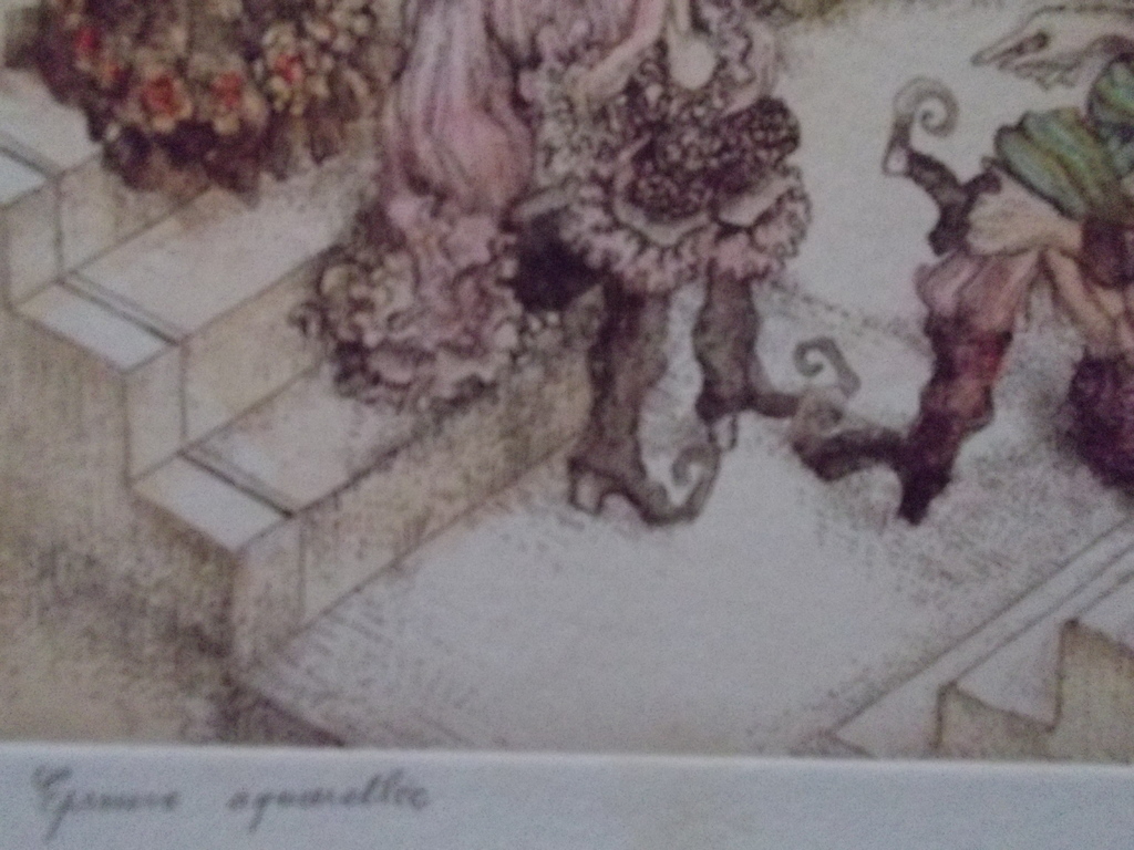 Musique Légere, lithografie geaquarelleerd. kopen? Bied vanaf 10!