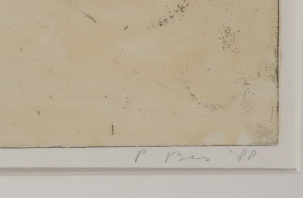 Peter Bes: Ets, Z.T. - Ingelijst kopen? Bied vanaf 40!