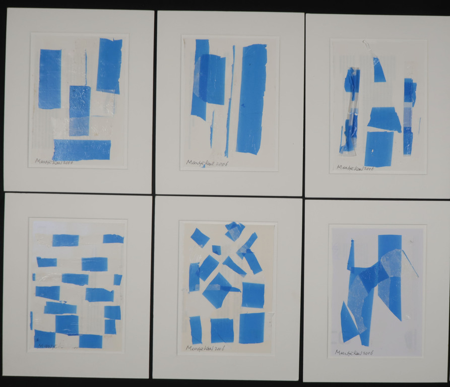 Lot met 10x Collage "Blauw" van Meertje Kaal kopen? Bied vanaf 1!