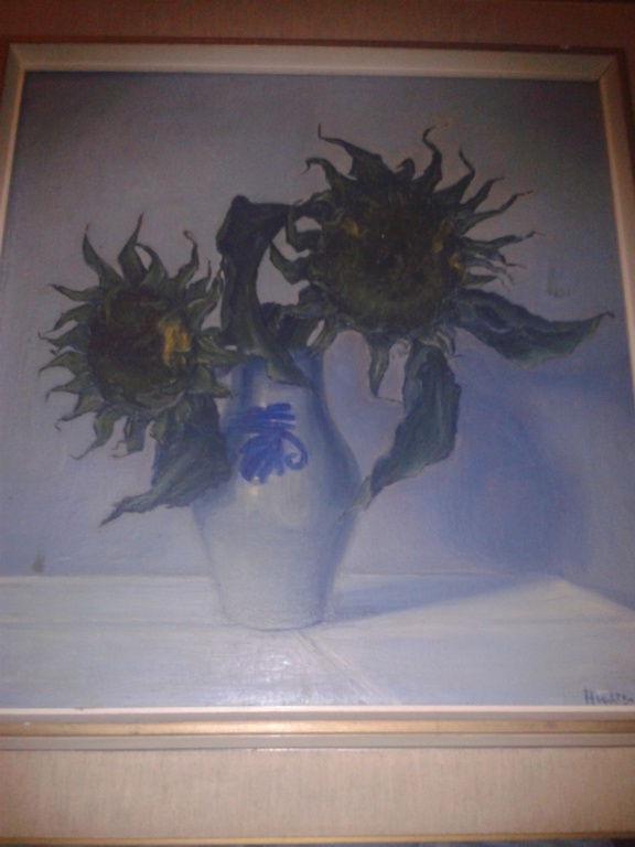 Schilderij 1921- Gesigneerd 'Hussem' =mogelijk Willem Hussem verkocht voor € 60!