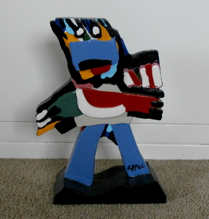 Karel Appel - Beeld: Blue boy - met certificaat kopen? Bied vanaf 950!