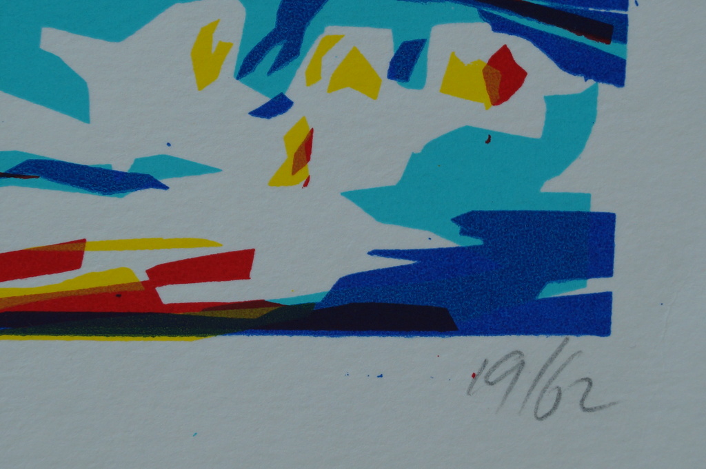 Willem van Hest - gesigneerde zeefdruk - panorama Rotterdam  kopen? Bied vanaf 1!