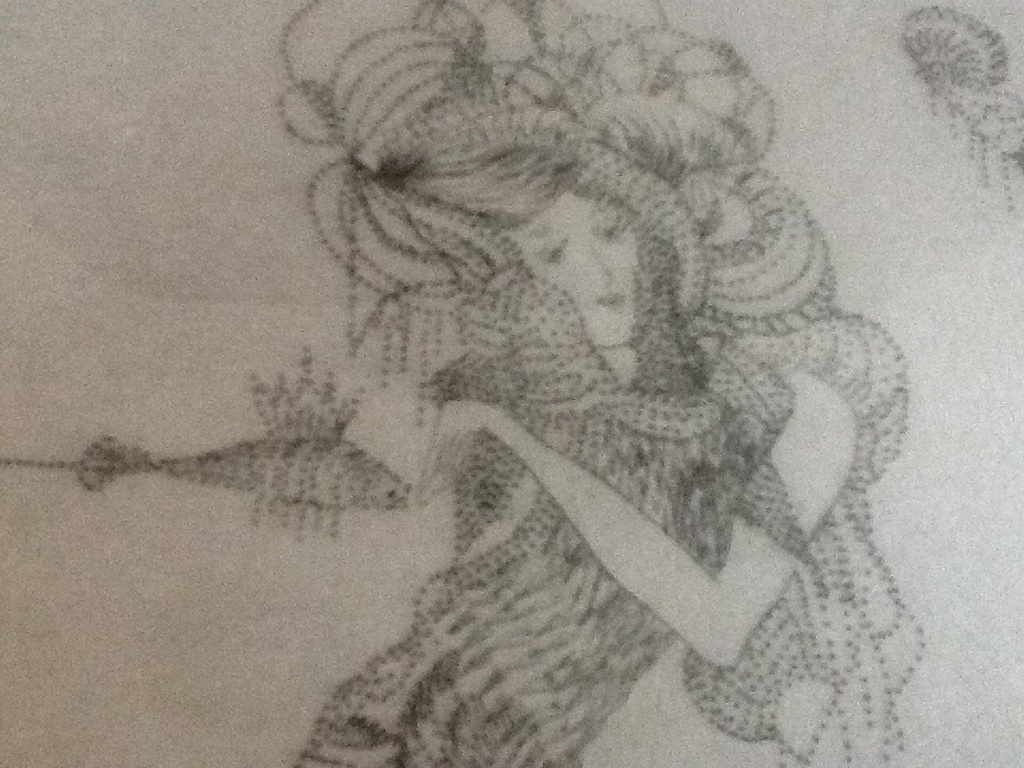 Aldone Gustas: ets/ litho,Fisch jongleuse. kopen? Bied vanaf 1!