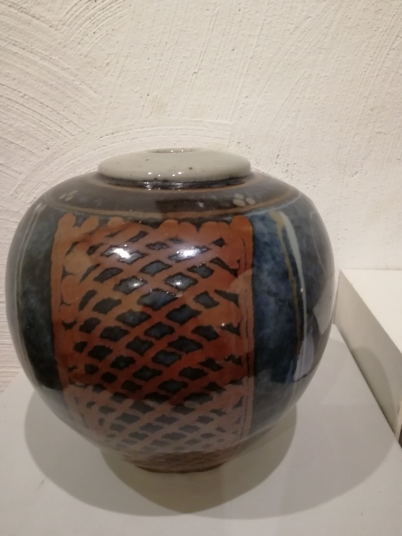 prachtige bolle geglazuurde vaas - periode ca 1960 kopen? Bied vanaf 20!