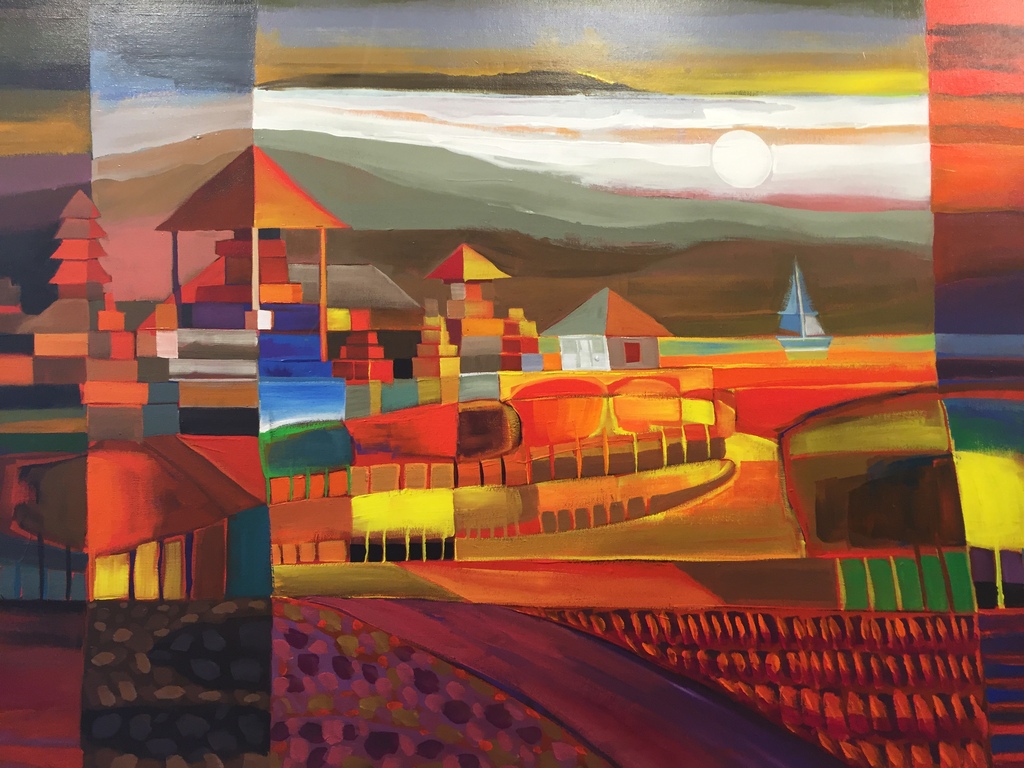 Lony Wing  Acryl op doek   The lake in Buyan  kopen? Bied vanaf 199!