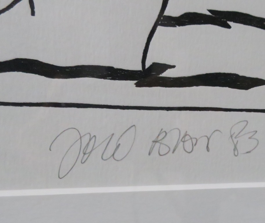 Joce Bloks: Houtsnede, Zonder titel - Ingelijst kopen? Bied vanaf 1!