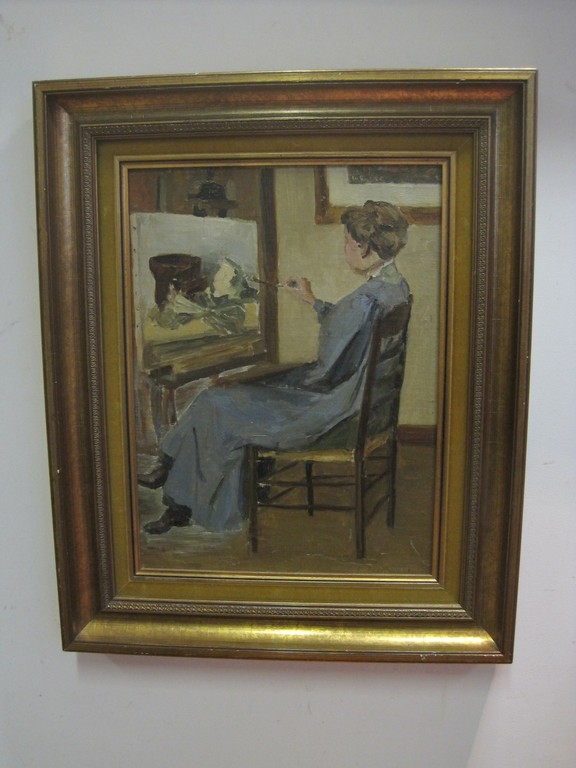 Jan Giesen 1900-1982 "portret van de Joffer Coba Ritsema" omstreeks 1940 kopen? Bied vanaf 1!