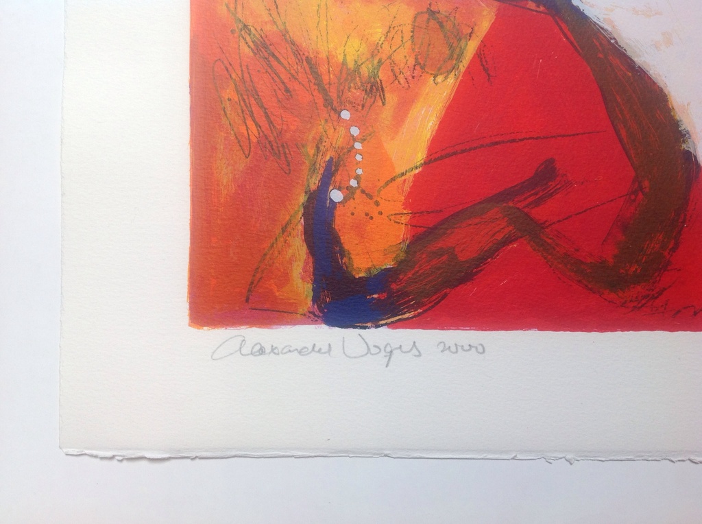 Alexander Vogels, Waterdrinker 2000, zeefdruk 84/200, 50 x70,  kopen? Bied vanaf 75!