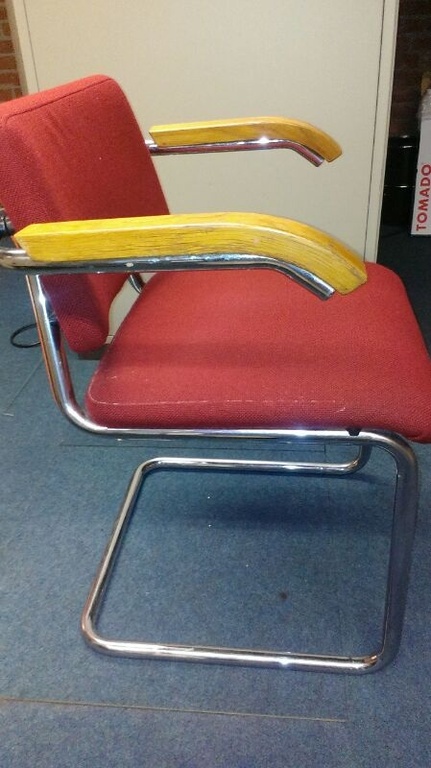 Jaren 50/60 vintage slede Chrome armlegger stoel kopen? Bied vanaf 45!
