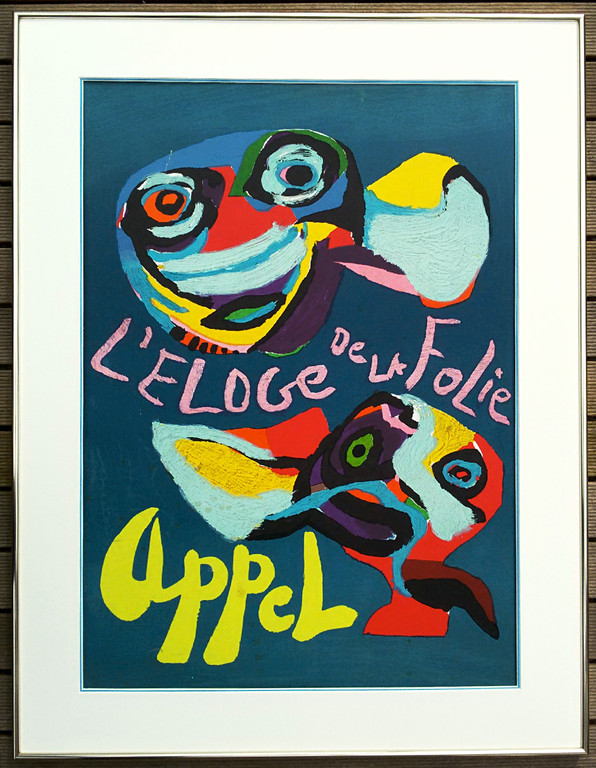 Karel Appel - L’éloge de la Folie, zeefdruk (mooi ingelijst) kopen? Bied vanaf 150!