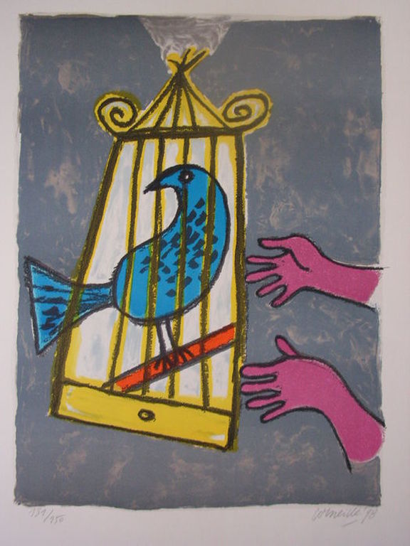 Corneille  - lithografie  -  ZT  -  oplage 150 kopen? Bied vanaf 150!