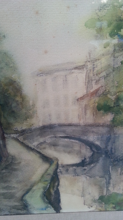 Roger Hebbelinck, Brugge, Originele aquarel! kopen? Bied vanaf 89!