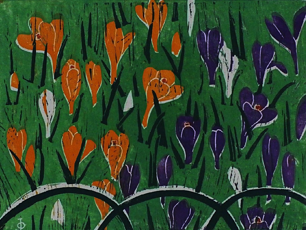 Jeanne Bieruma - Oosting - linosnede: lente kopen? Bied vanaf 125!