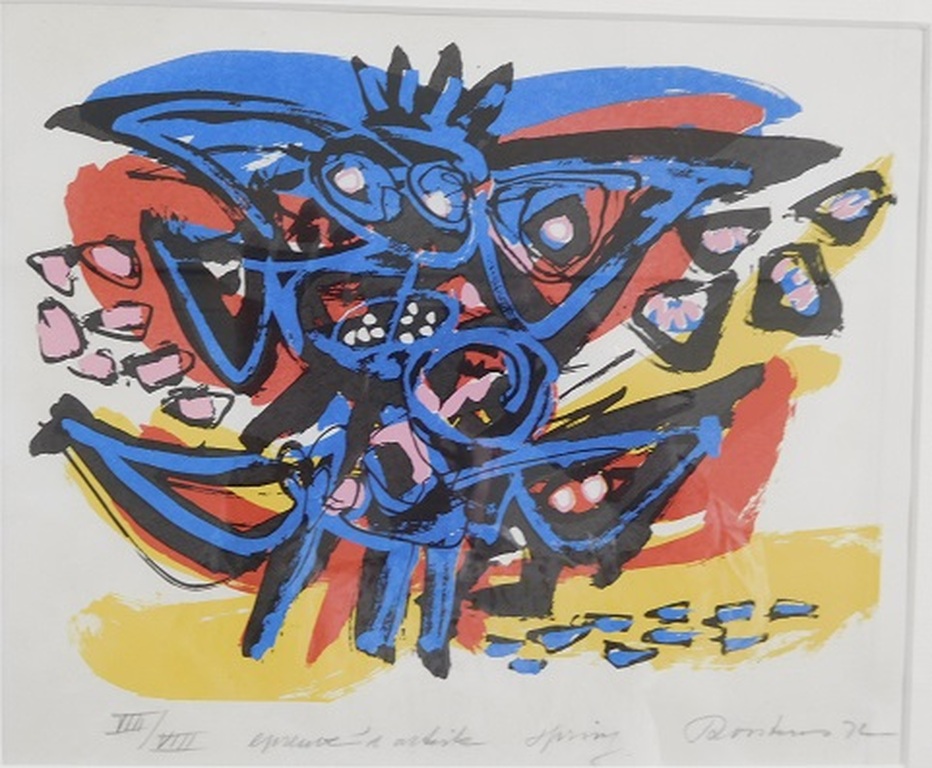 Anton Rooskens, "Spring", litho 1972, EA VIII/VIII, gesigneerd en ingelijst kopen? Bied vanaf 250!