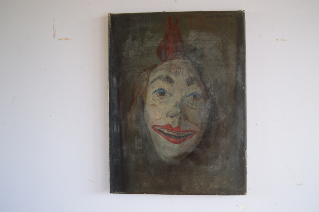 Johan Buning - de clown, 1932  30 x 40 olie/doek in mindere staat kopen? Bied vanaf 1!
