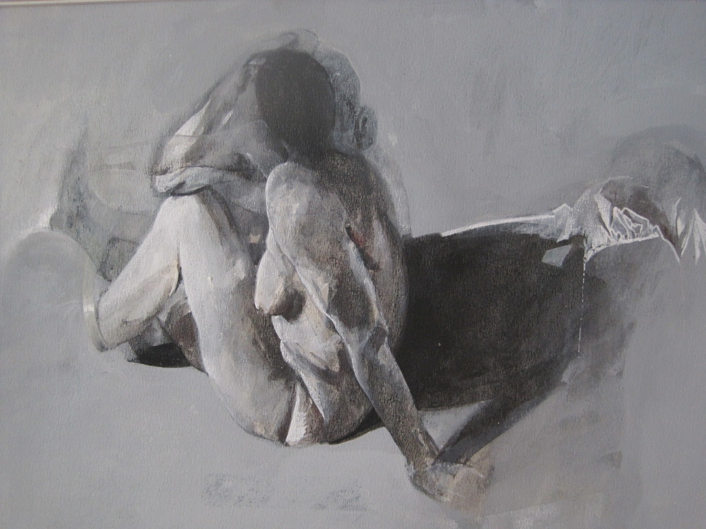 Ger Meinema (1939-) olieverf/board compositie met naakt en paard 1973 kopen? Bied vanaf 55!