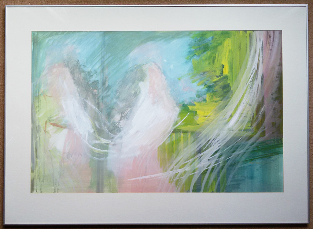 Laatste keer: Bert Bruijn - Figuratief abstract, gouache (ingelijst, groot) kopen? Bied vanaf 1!