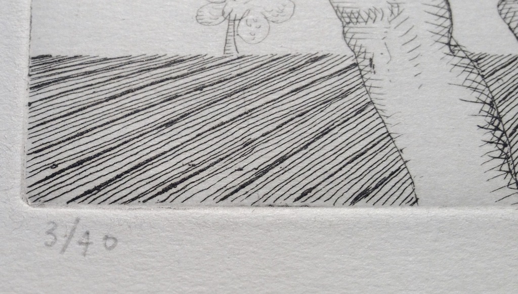 Hermanus Berserik, ets, "Maskerade", 1972 kopen? Bied vanaf 95!