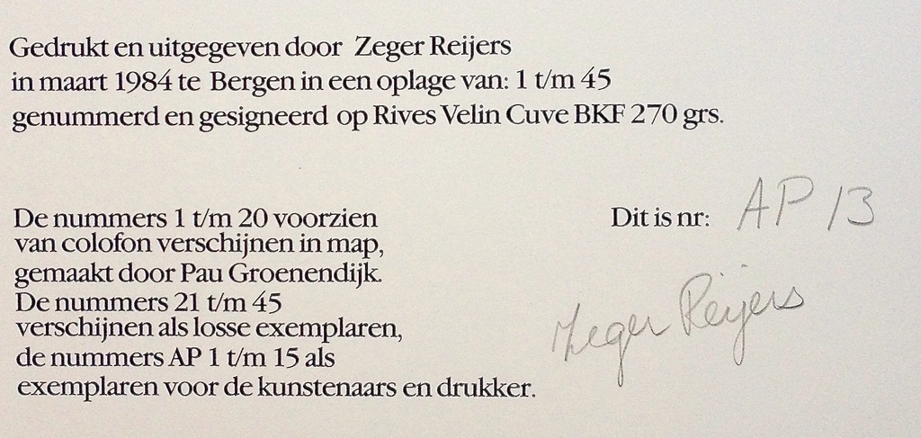 Henk Visch: zeefdruk, ontwapend kopen? Bied vanaf 180!