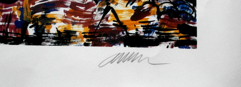 Arman - ingelijste zeefdruk: Starry Night ( Hommage a van Gogh)  kopen? Bied vanaf 155!