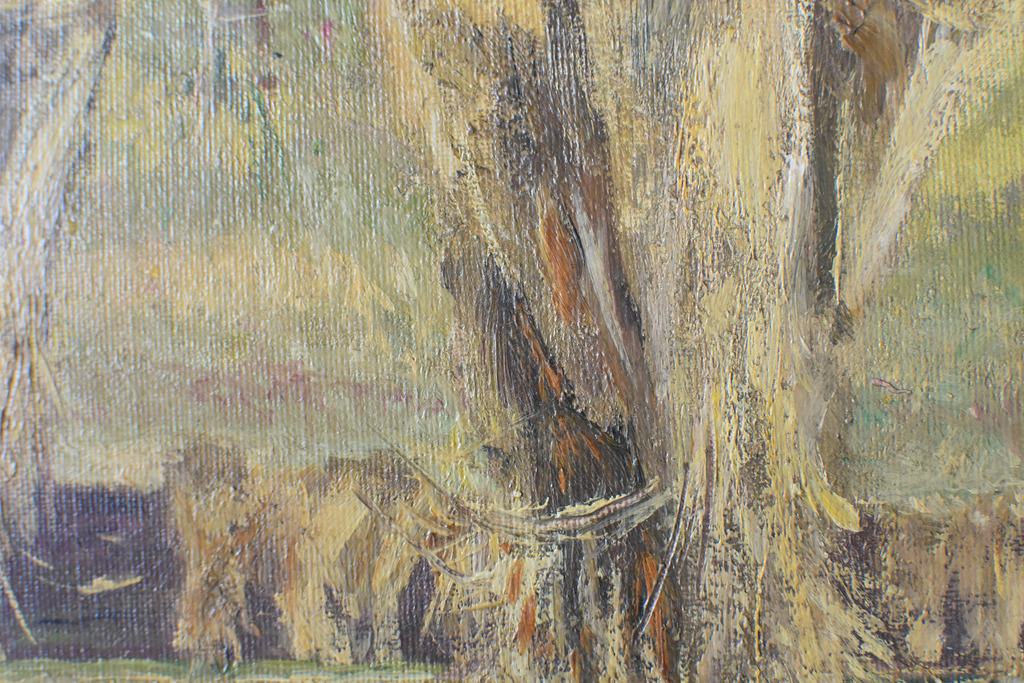 Johannes Abraham Mondt - Johannes Abraham Mondt # KORENSCHOVEN # , olieverf op doek, ca. 1910, gesigneerd kopen? Bied vanaf 225!